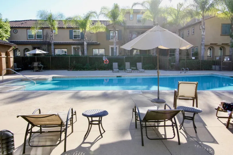 Beautiful clean pool for an apartment or condo complex