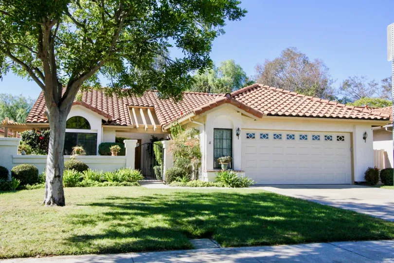 Pink roof house at Las Flores in Rancho Bernardo CA