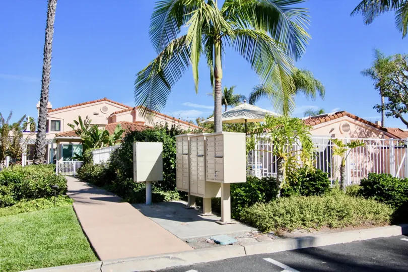 Metal boxes and plants at Masters Hill in Rancho Bernardo California