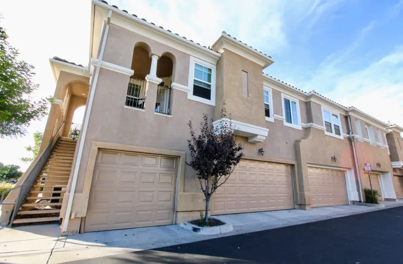 The Savannah Terrace townhome on a sunny day in Rancho Bernardo, California.