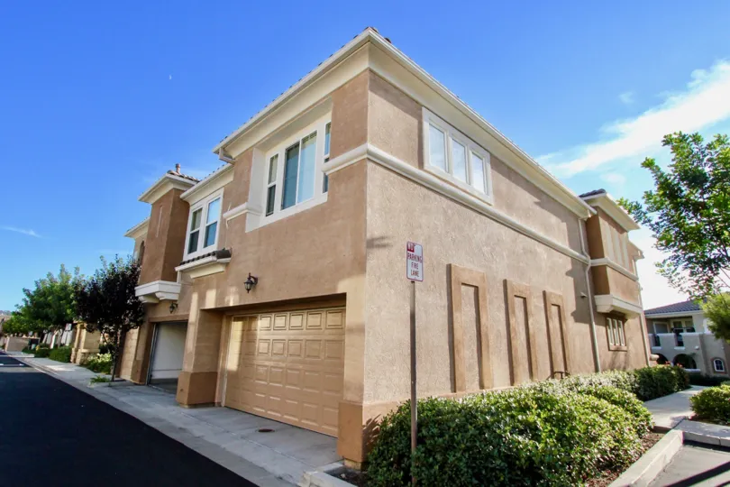 View of garage from corner, Savannah Terrace, Rancho Bernardo, California