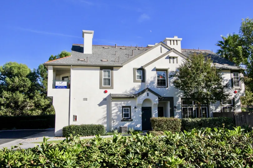 Two story white home in the Sitella Community in Rancho Bernardo CA