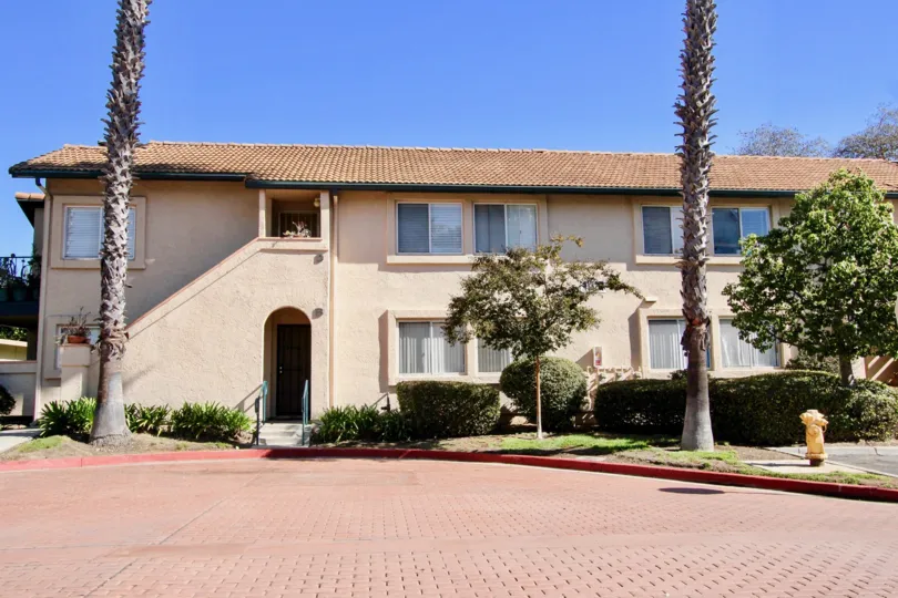 Two story condominium building inside The Falls in Rancho Bernardo CA