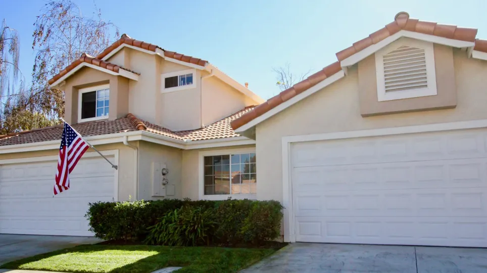 Two story pink homes inside Tierra Del Sol in Rancho Bernardo CA