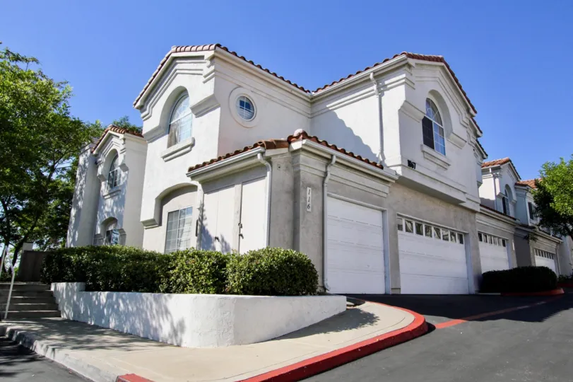 Two story housing with garages at Ambiance in San Marcos CA