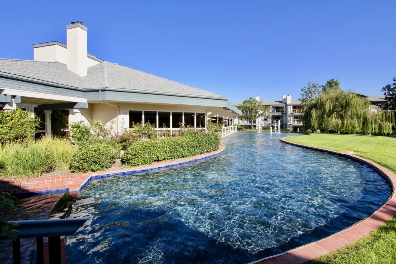 Chateau Creme Building with Large Pool San Marcos California