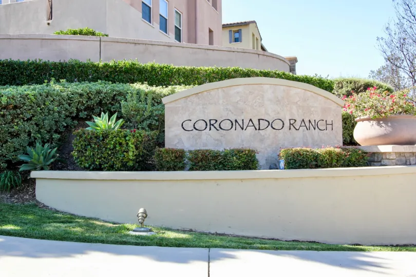 A sunny and clear blue skies day in the community of Coronado Ranch
