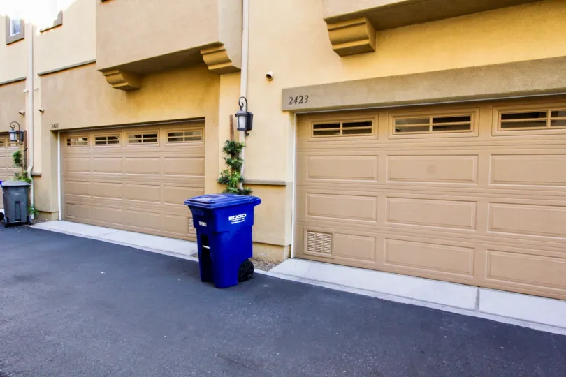 garage view in the Magnolia community located in San Marcos ca