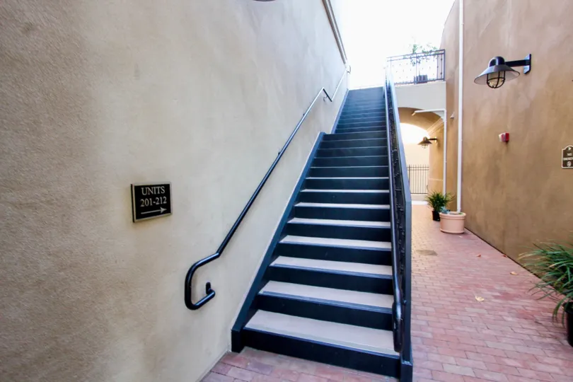 stairs view of house MarketWalk, located in San Marcos, CA