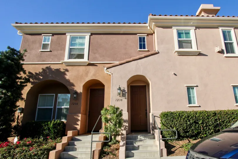 A traditional two-storey residence with terracotta motif in Westridge neighborhood.