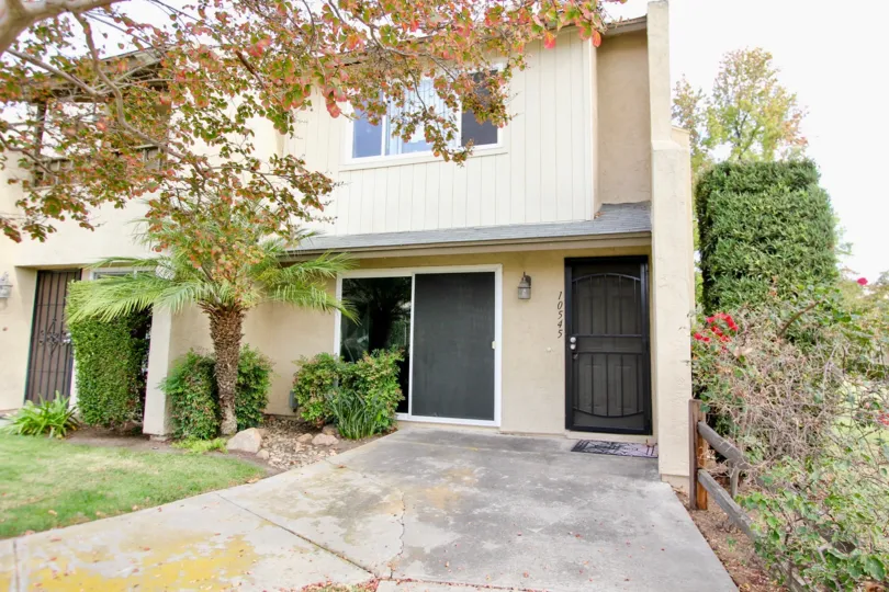 Corsican Villas in Santee California are tucked away multi-level homes with an abundance of a different variety of plants surrounding the exterior