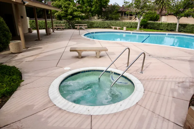 Swimming pool and kids swimming pool in Fletcher Valley Villas.