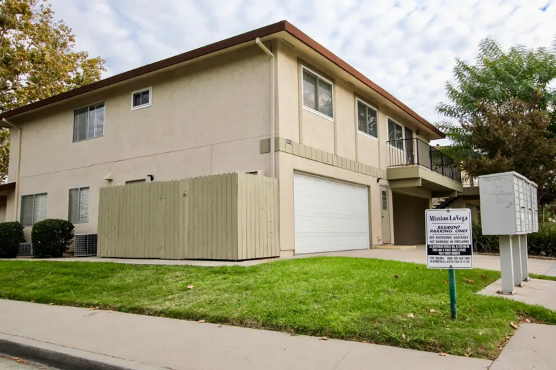 An apartment building in the Mission La Vega community in Santee California.
