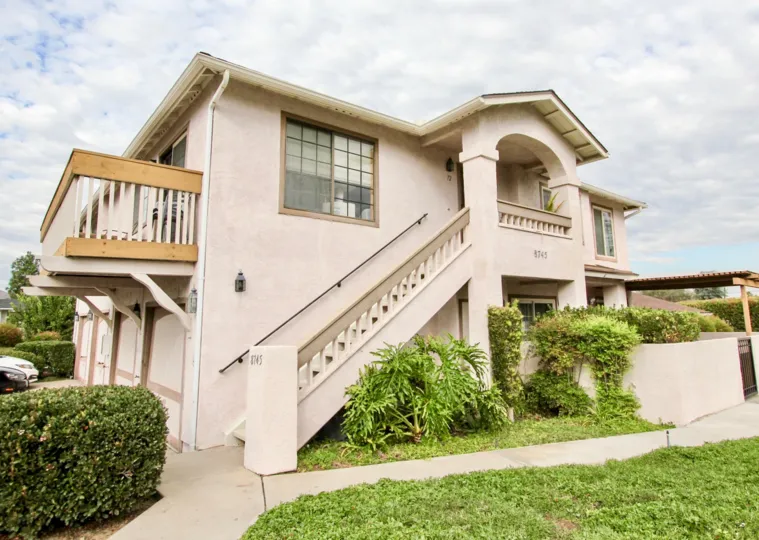 Mission Martinique,: Santee , California,beige building,clouds