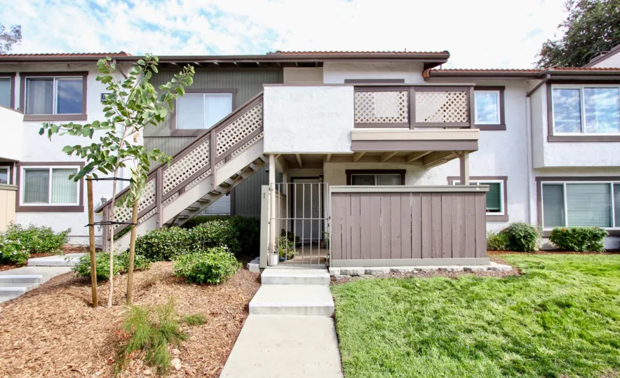 Two story exterior of Riderwood Gardens Community in Santee, California