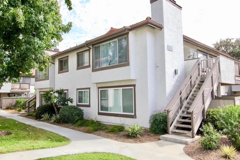 An apartment building in the Ridgewood Gardens complex in Santee CA.