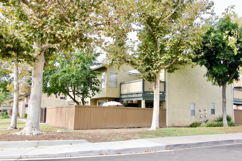 Riderwood Village , Santee  ,California,trees,light brown compound wall