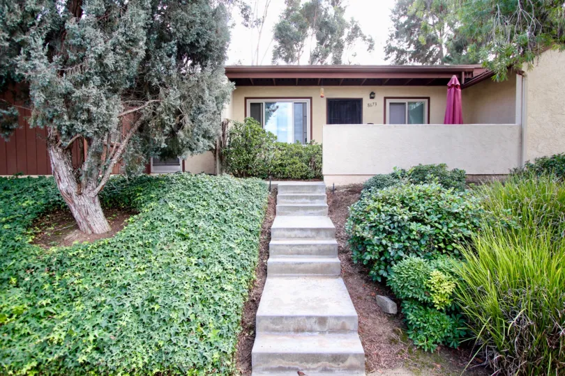 Sunset Greens , Santee , : California ,steps,beige building