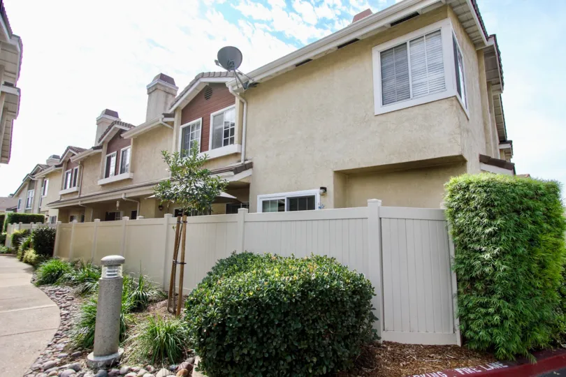A bright day at The Lakes, a community in Santee California.