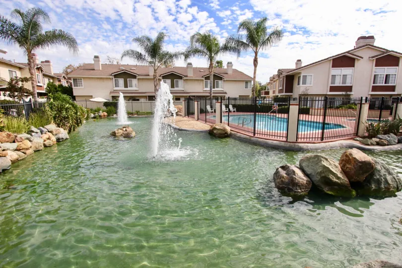 A beautiful body of water in The Lakes Community in Santee, CA.