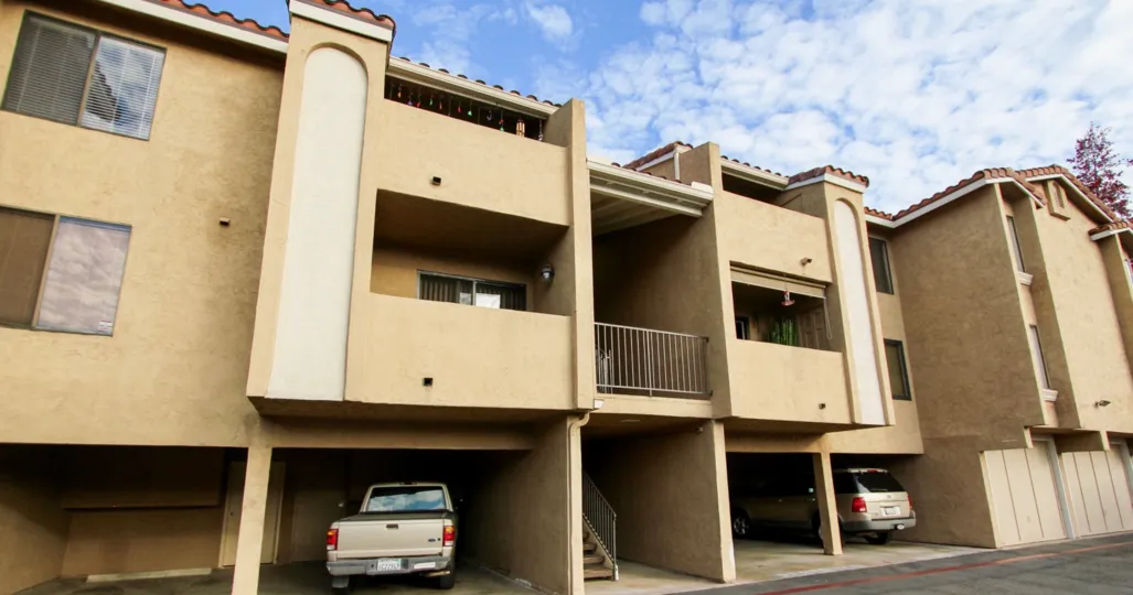 A serene setting showcasing the attributes and features of the beautiful Towne Villas in Santee, CA