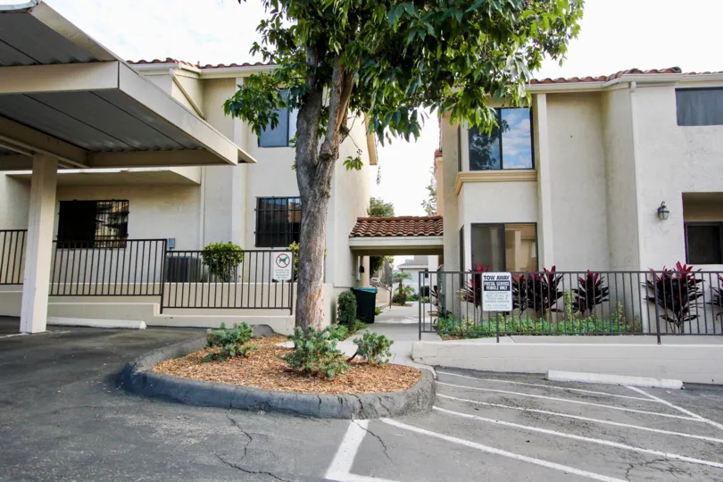 The front of the Towne Villas in Santee California.