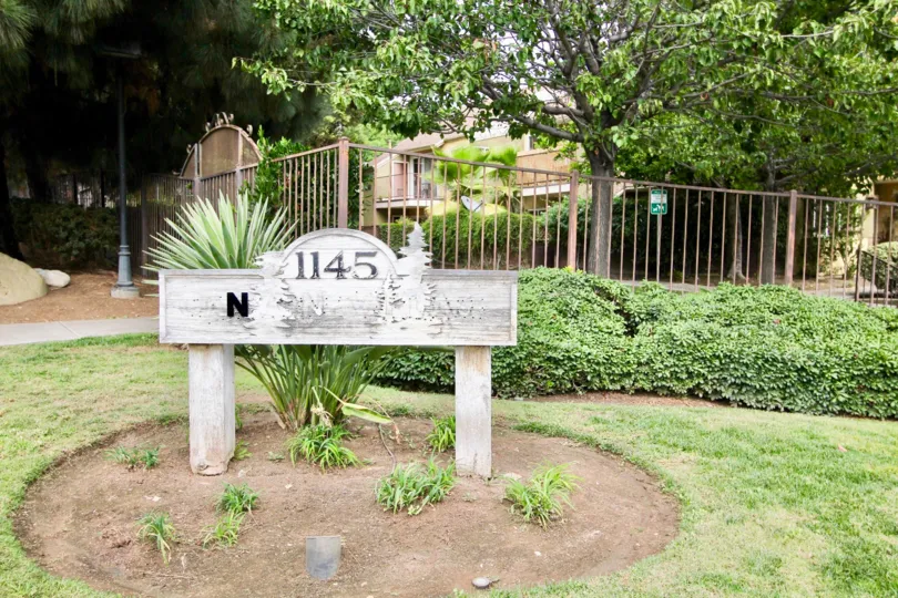 Green landscaping at Canyon Villas in Spring Valley, California.