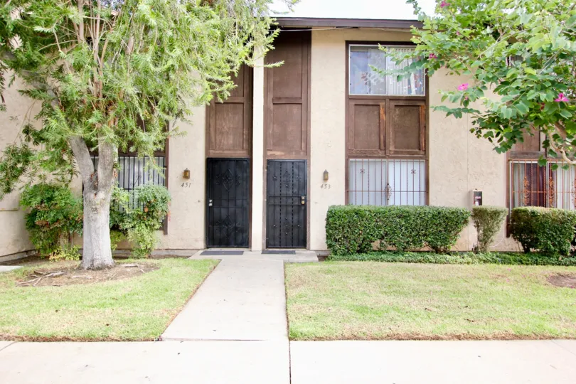 Condo front doors, Carefree South, Spring Valley, California