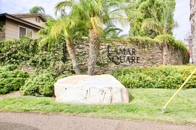 Green view of Lamar Square in Spring Valley, California.