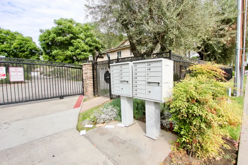 Lamar Square gated entry, mail boxes, and landscaping Spring Valley California