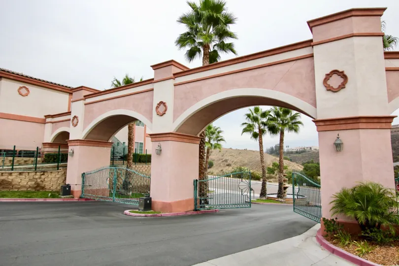 Front entrance to the Point community in spring valley on a sunny day
