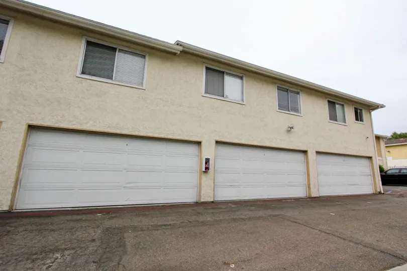 garage parking area in Sandstone community of Spring Valley, California