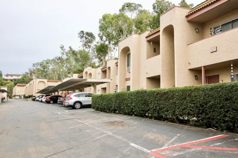 Summertree   Spring Valley ,California,trimmed bushes,cars