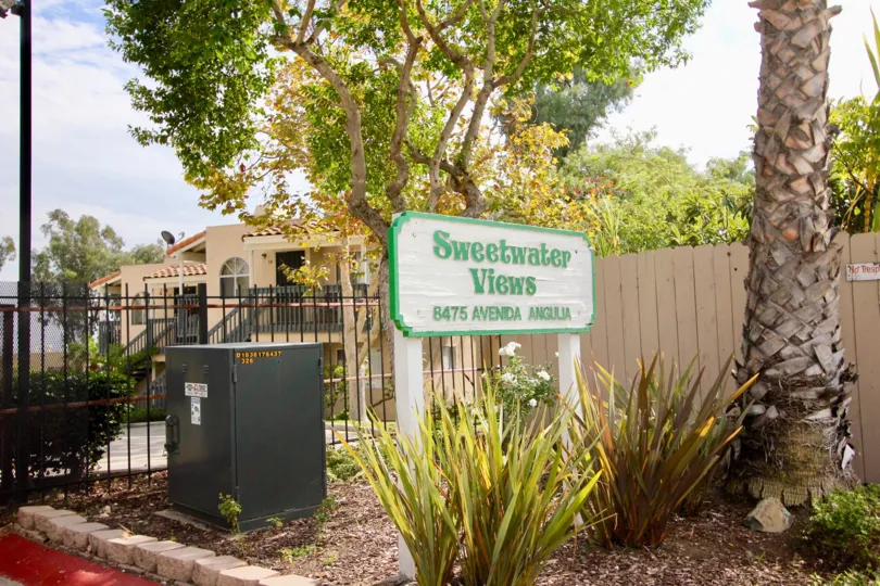 Sweetwater Views  ,Spring Valley  ,California,name board. trees