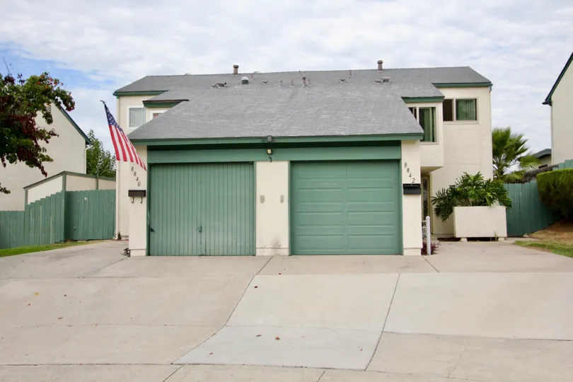 Driveway leading up to a residential building at Terra II in Spring Valley California