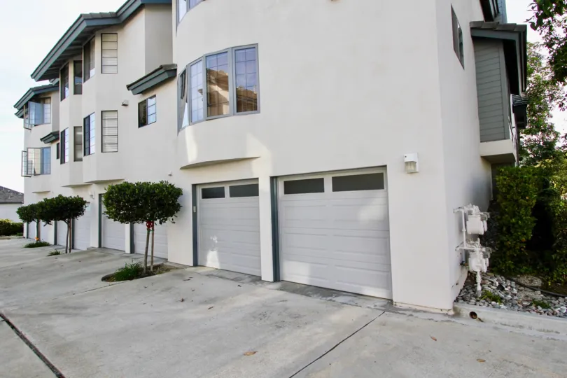 Cambridge Terrace , University  city,California,white sky, plants