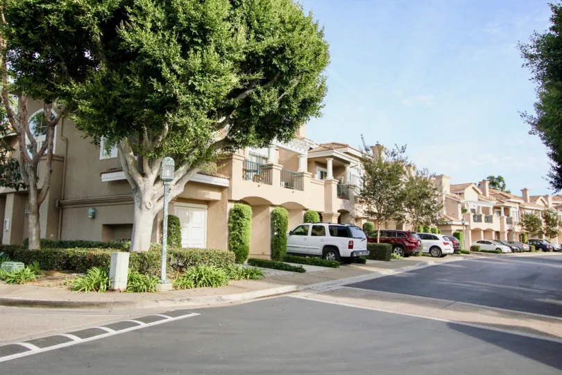 Apartment complex in University City with on street parking