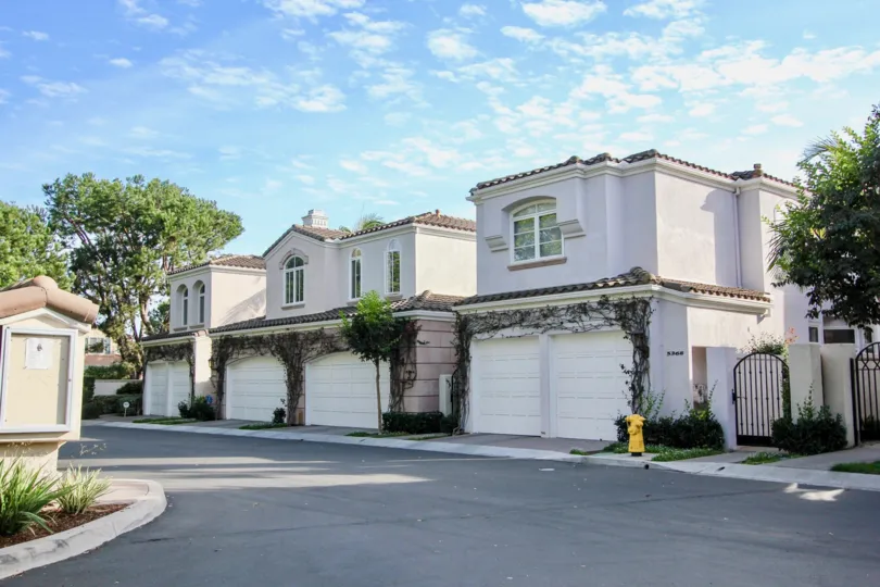 Sunny skies and beautiful homes at Casabella in University City.