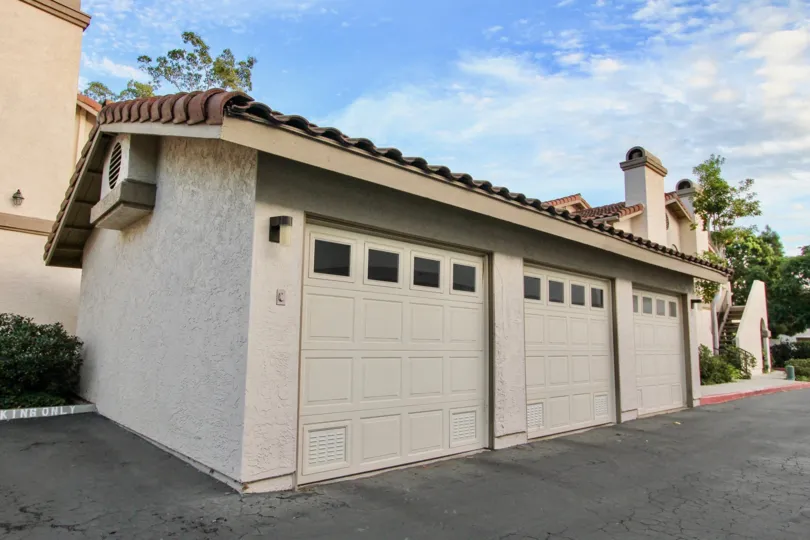 Clean and clear garage in front of the building in Marbella