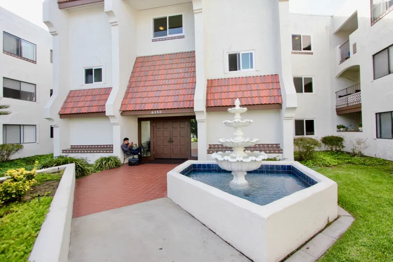 Regency Villas  ,University City  ,California, white building, lawn