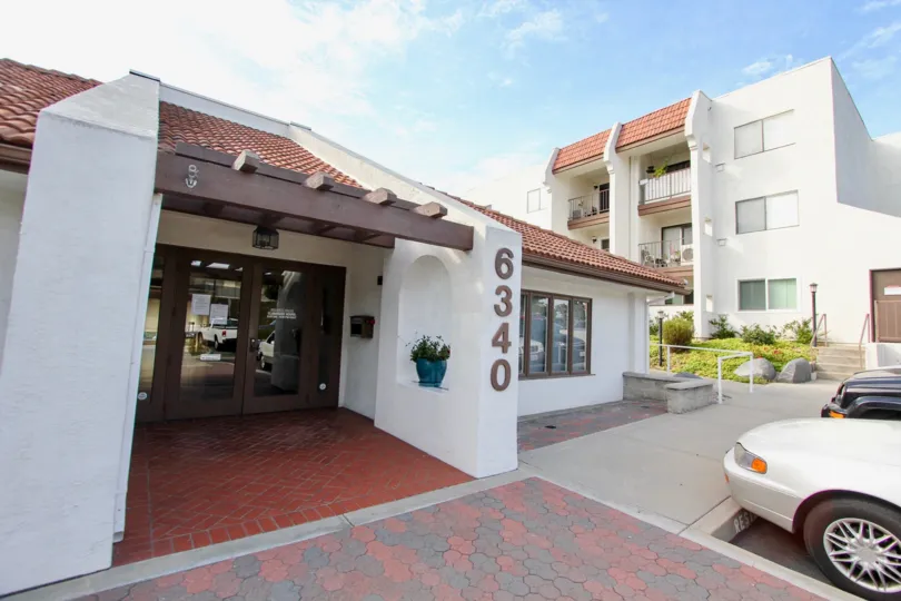 Three story 80's style condos in University City CA in Regency Villas