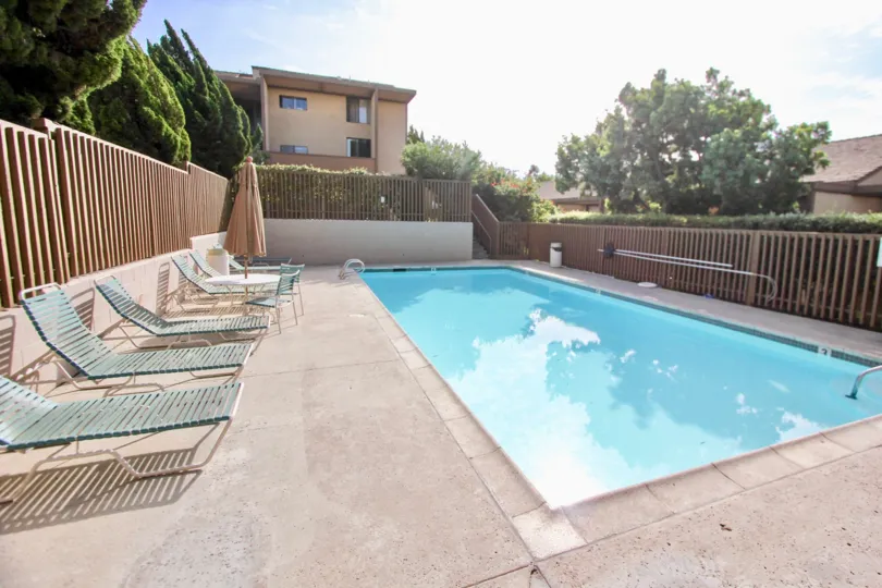 Swimming pool surrounded by gate at The Park in University City California