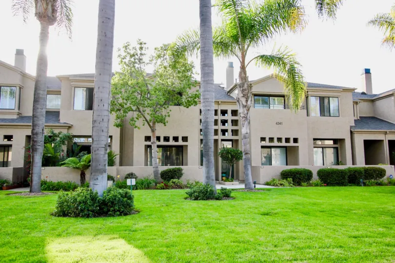 front view for the building with trees and plants in University Towne Square