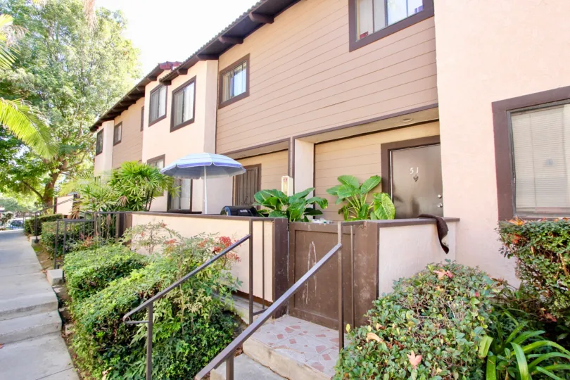 Multi-unit Buena Vista Townhomes complete with private backyard