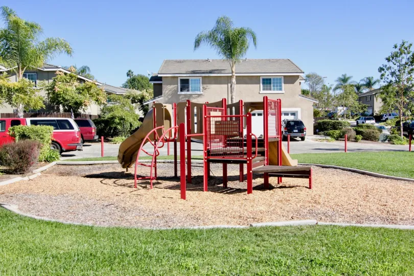 Playground on sand at California Vistas in Vista California