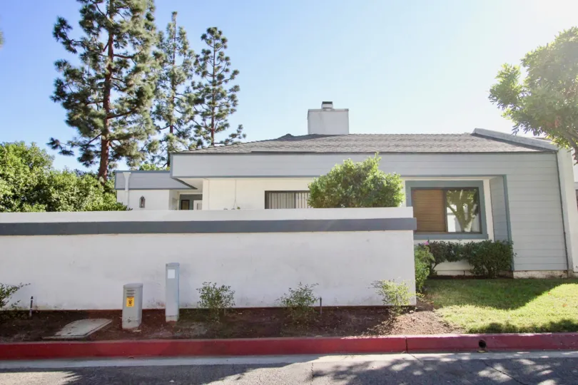Housing with cement fence at Copper Hill in Vista California