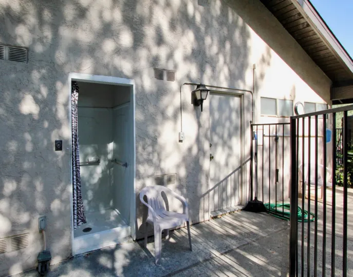 Iron fencing around the house with slanting roof in Nob Hill.