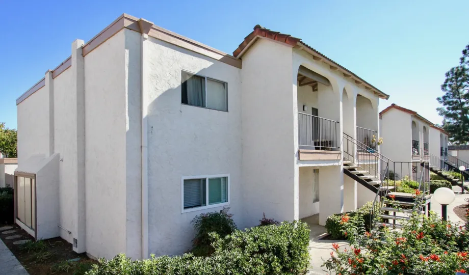 White building at Vista Hills Estates in Vista California