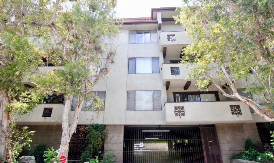 853 Le Doux is a big building and the balcony view is beautiful