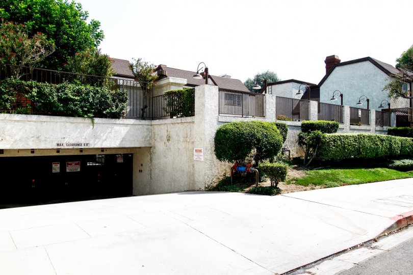 The parking for Bethany Woods South in Burbank California
